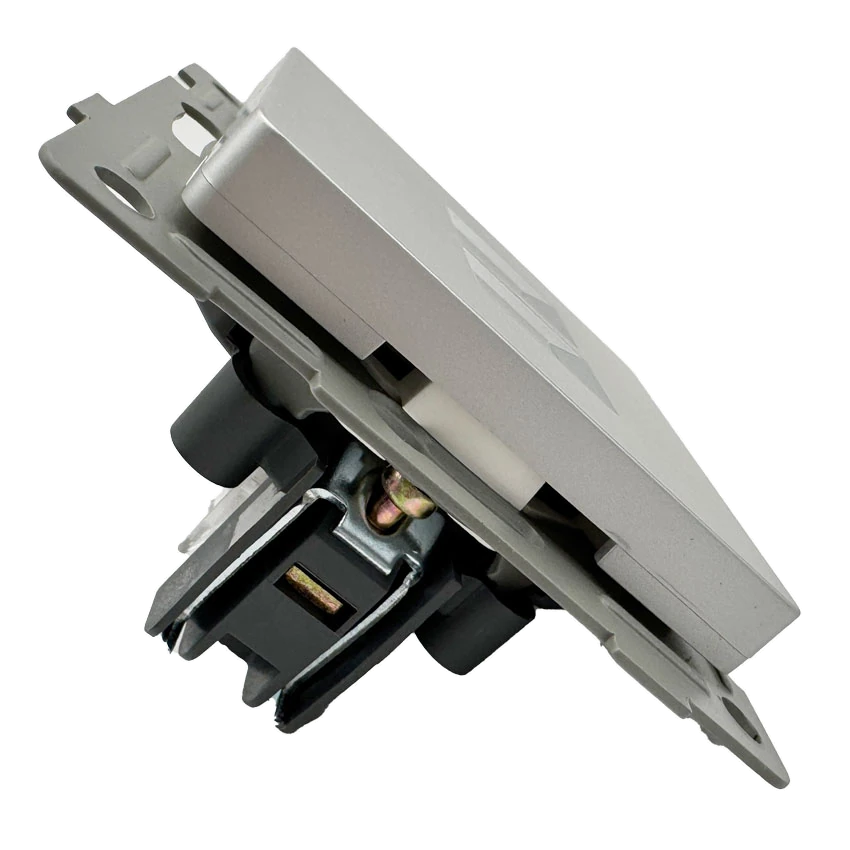 Розетка RJ45 2-я серебро Софт-тач